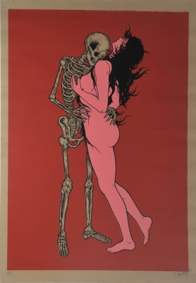 Brokenfingaz : Untitled "Death Dance" / Signed by TANT / Artist Proof / Size 89x63 cm